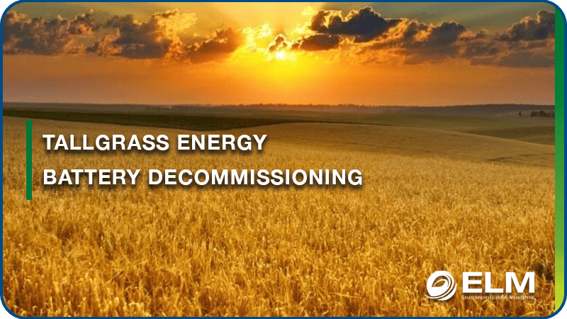 Tallgrass Energy Battery Decommissioning